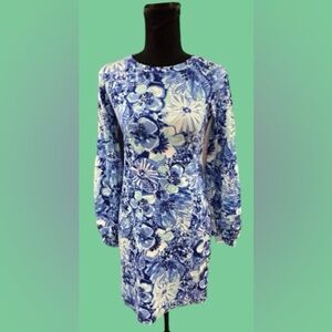 💗LILLY PULITZER! STUNNING SWEATSHIRT DRESS! GORGEOUS PRINT! *STRETCHY*